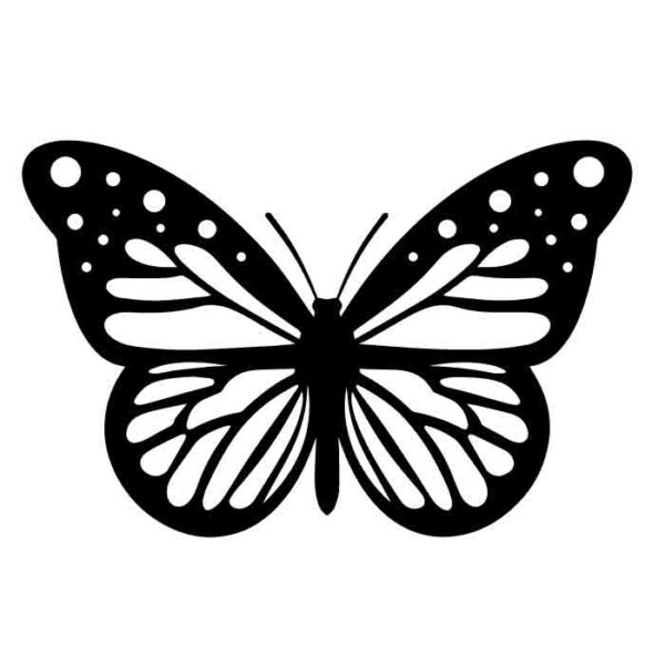 Die Cut Files Butterfly Svg Vector Silhouette Set Of 6 Cameo Svg Dxf ...
