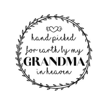 Download Grandma in heaven SVG 1 Baby onesies - Free SVG Download
