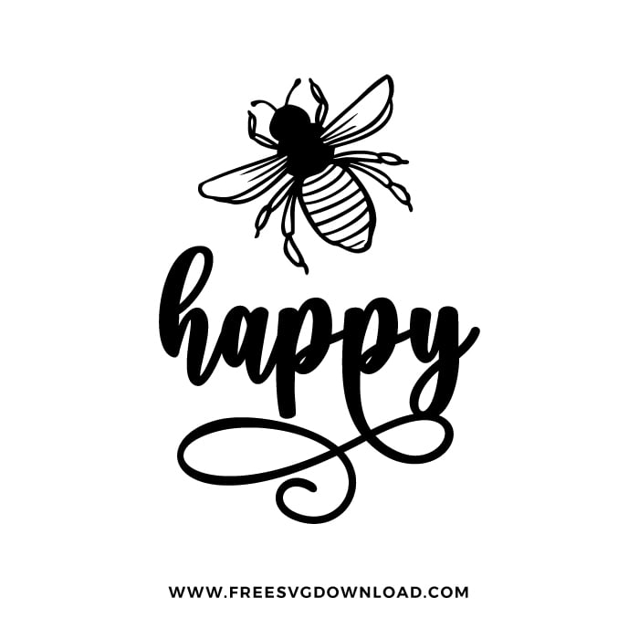 Download Bee Happy Svg Png Free Svg Download Animal Svg Cut Files