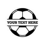 Soccer ball Monogram SVG & PNG cut files | Free SVG Download