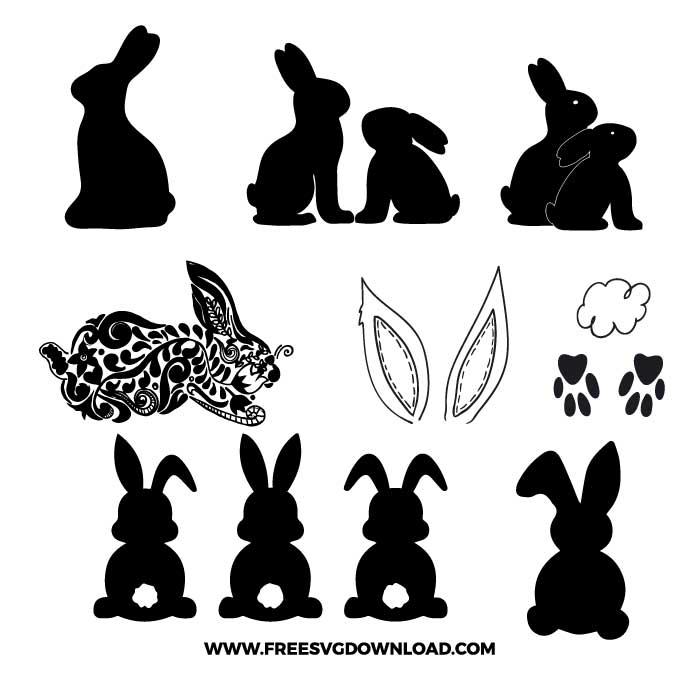 Rabbit Svg Png Free Cut Files Free Svg Download Animal Svg Cut Files
