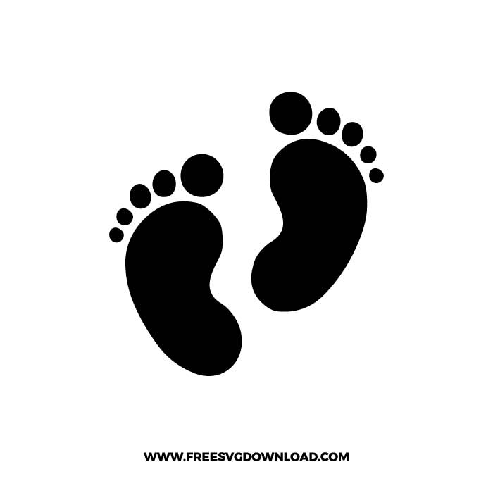 Free Free 206 Silhouette Baby Footprint Svg SVG PNG EPS DXF File