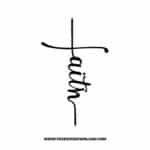 Faith Cross free SVG & PNG Christian cut files 2 | Free SVG Download