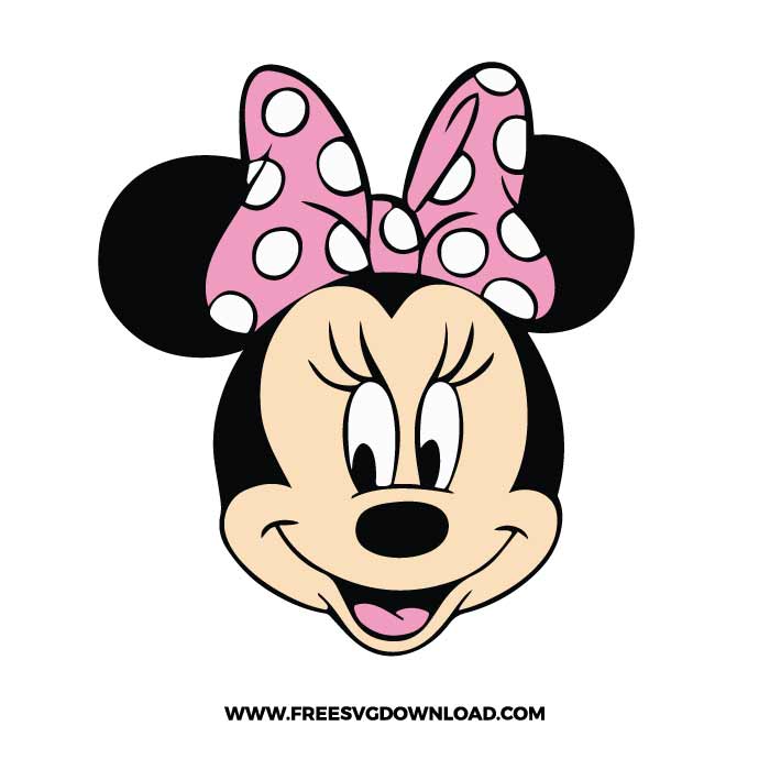 Minnie Mouse Face SVG Files