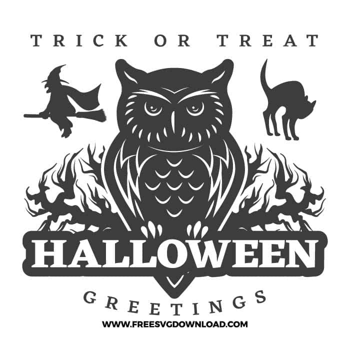 Download Halloween Owl Greetings Svg Png Cut Files Free Svg Download
