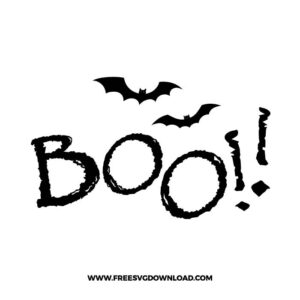 Boo Bat Free SVG File