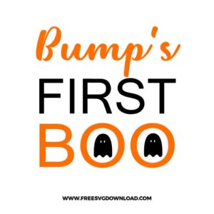 Bumb's First Boo Free SVG File