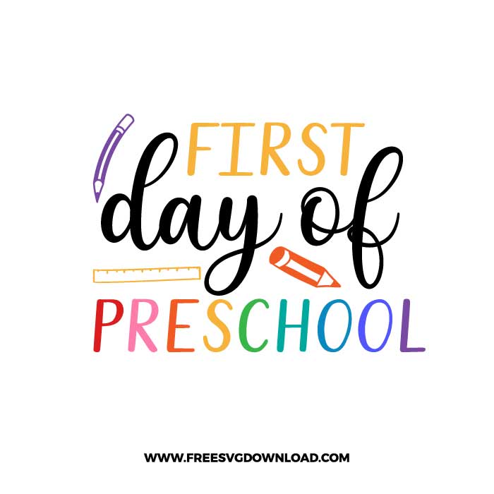 Download First Day Of Preschool Free Svg Png Cut Files 2 Free Svg Download