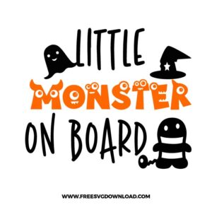 Little Monster On Board Free SVG File