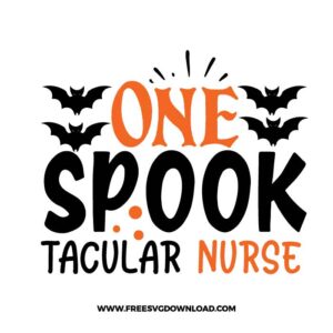 One Spooktacular Nurse Free SVG File