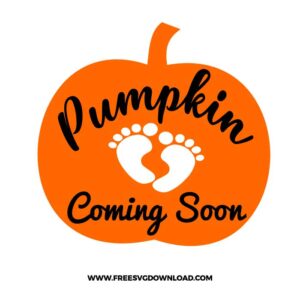 Pumpkin Coming Soon Free SVG File
