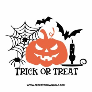 Trick or Treat Pumpkin Free SVG File