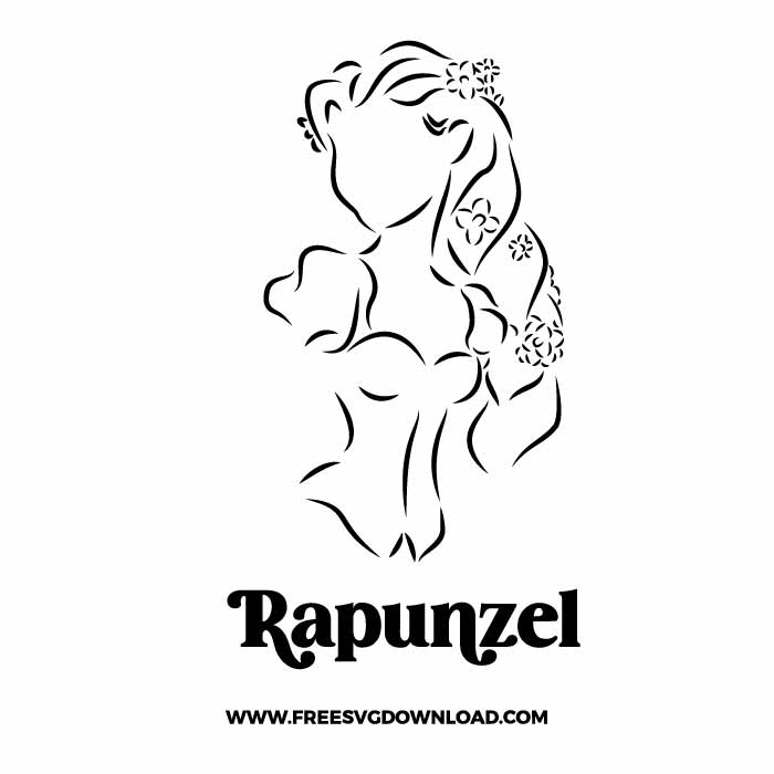 rapunzel silhouette disney