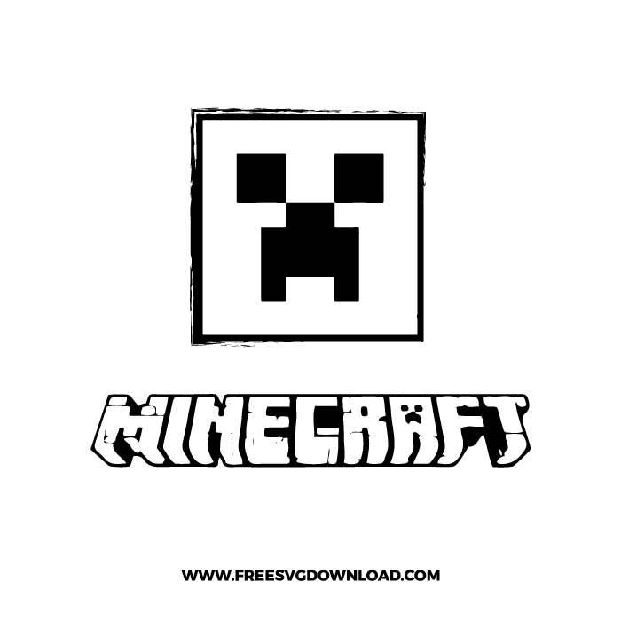 minecraft logo stencil