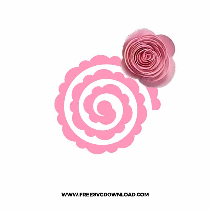 Rolled Flower Svg And Png Free Cut Files 1 Free Svg Download