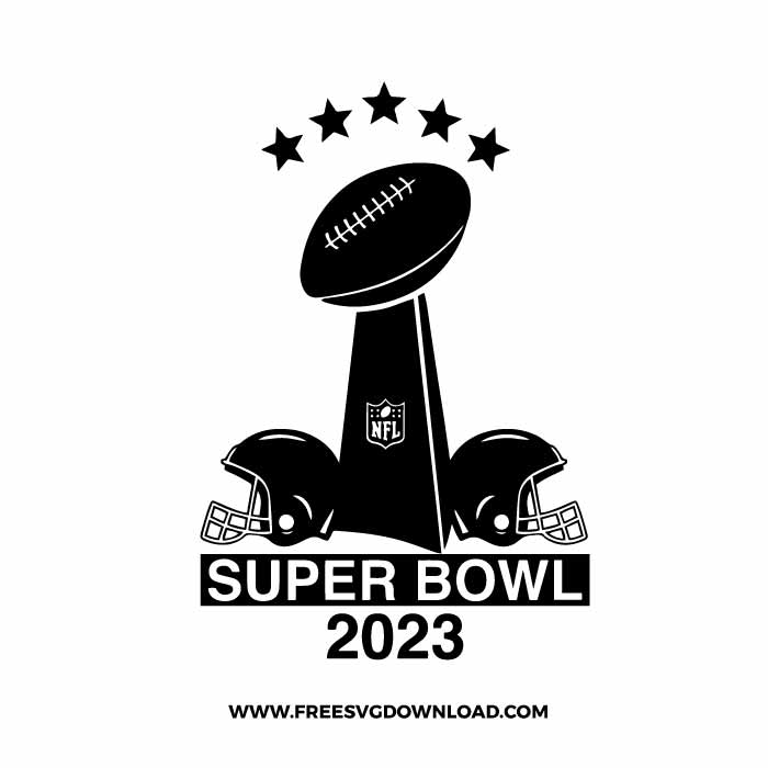 Free 'Here for Halftime' Super Bowl Football SVG Cut File