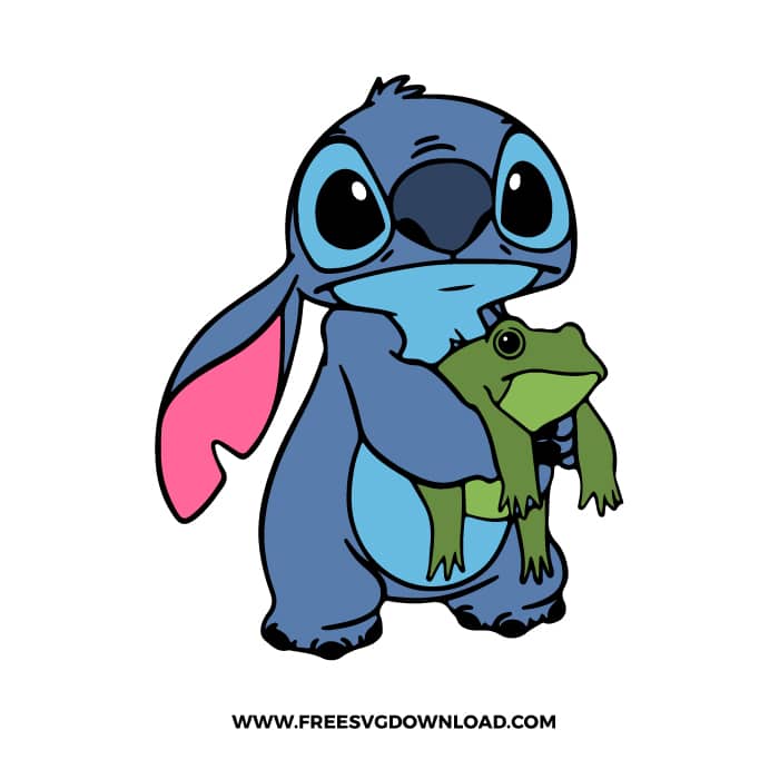 Stitch With Frog SVG & PNG Free Stitch Download | Free SVG Download