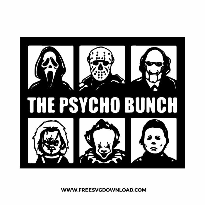 The Psycho Bunch SVG & PNG Free Download | Free SVG Download