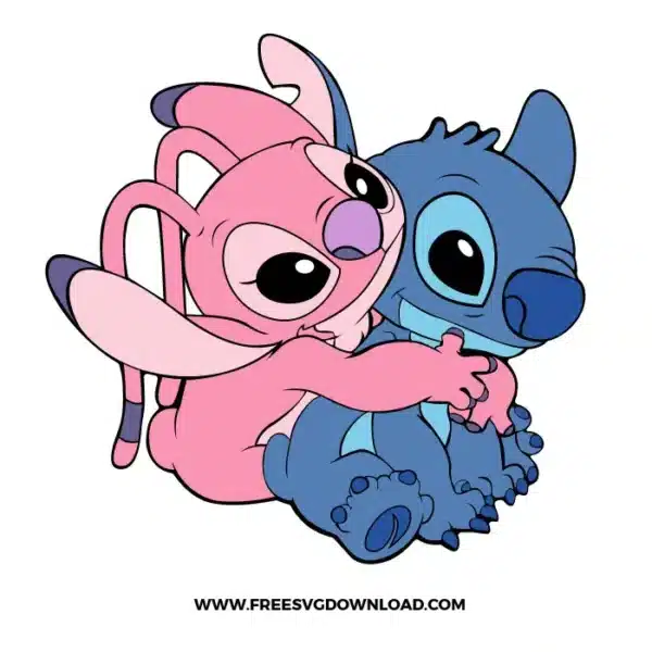 Stitch and Angel SVG Cut File | Free SVG Download