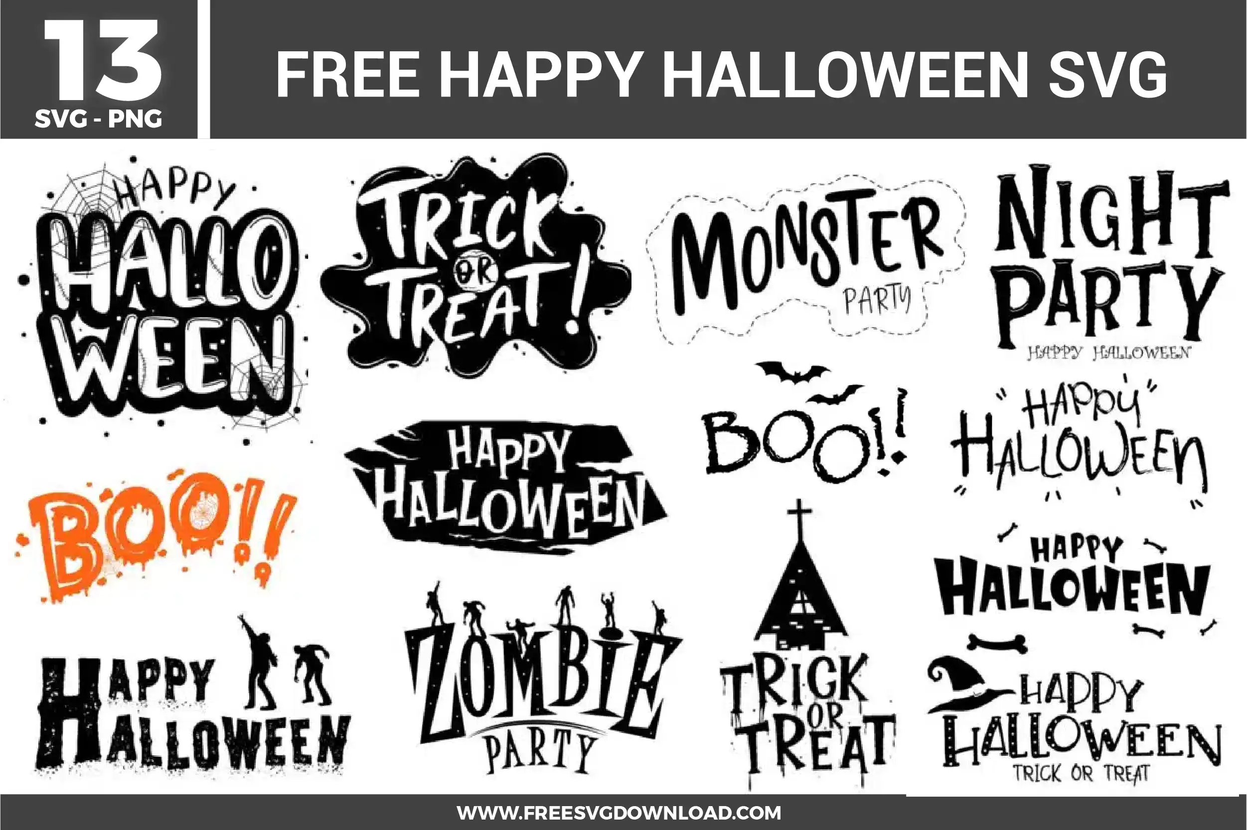 Happy Halloween Free SVG Files