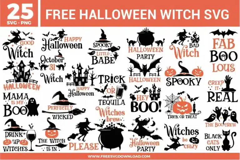 Halloween Witch Free SVG Files