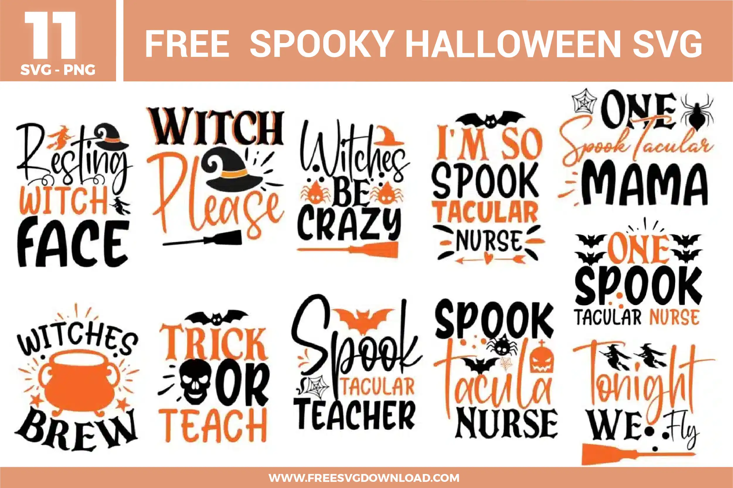 Spooky Halloween Free SVG Files