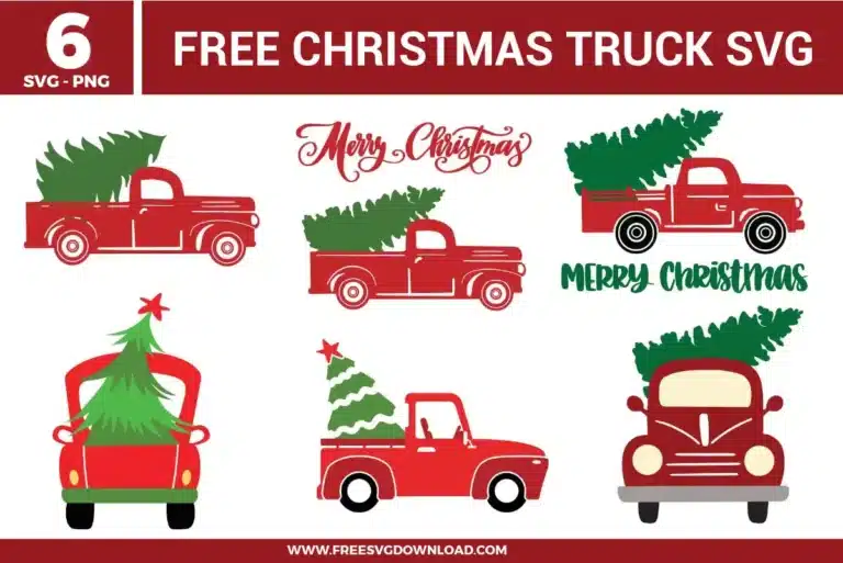 Christmas Truck Free SVG Files | Free SVG Download