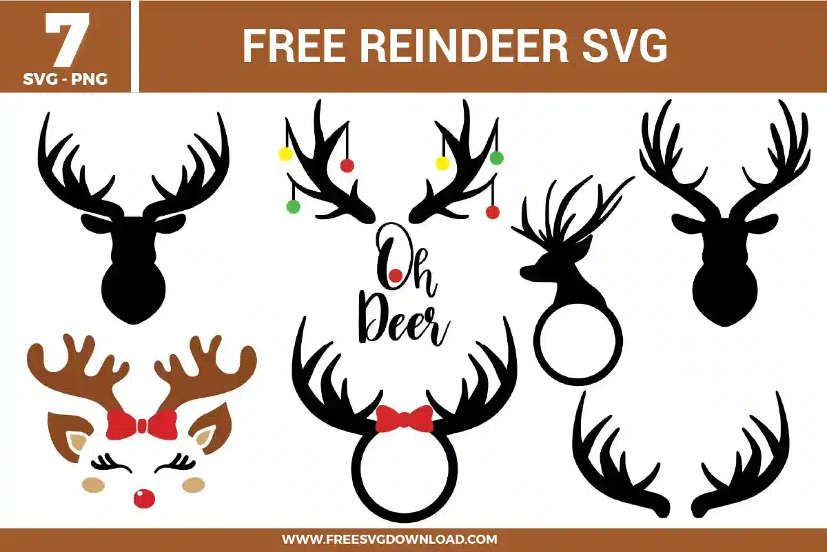 Reindeer Free SVG Files | Free SVG Download