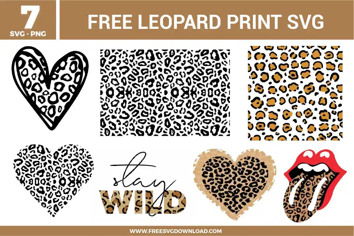 Leopard Print Free SVG Files Free SVG Download